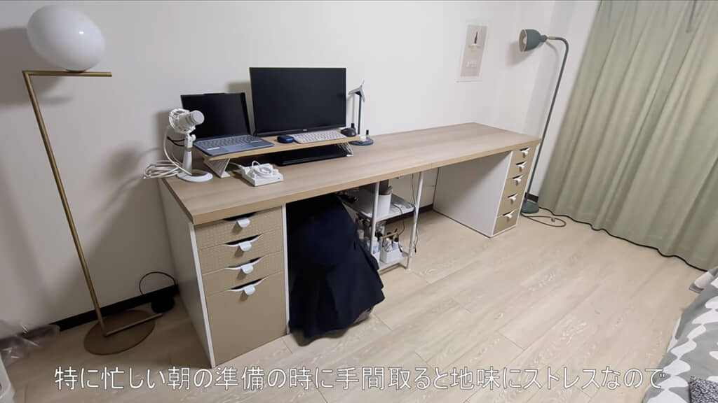 デスクからキッチンへの動線を試行錯誤