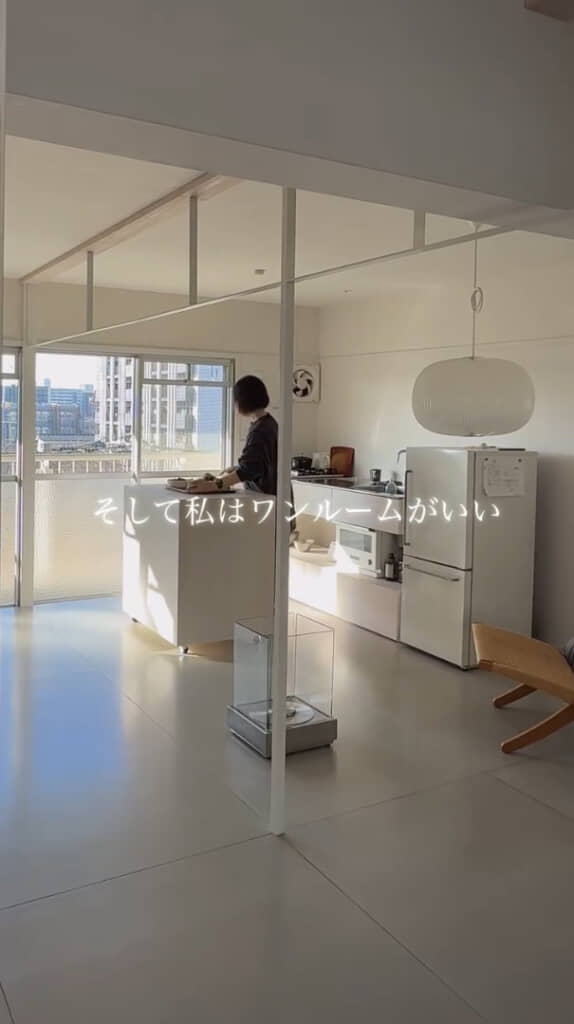 キッチンまわりも隔たりがないレイアウト
