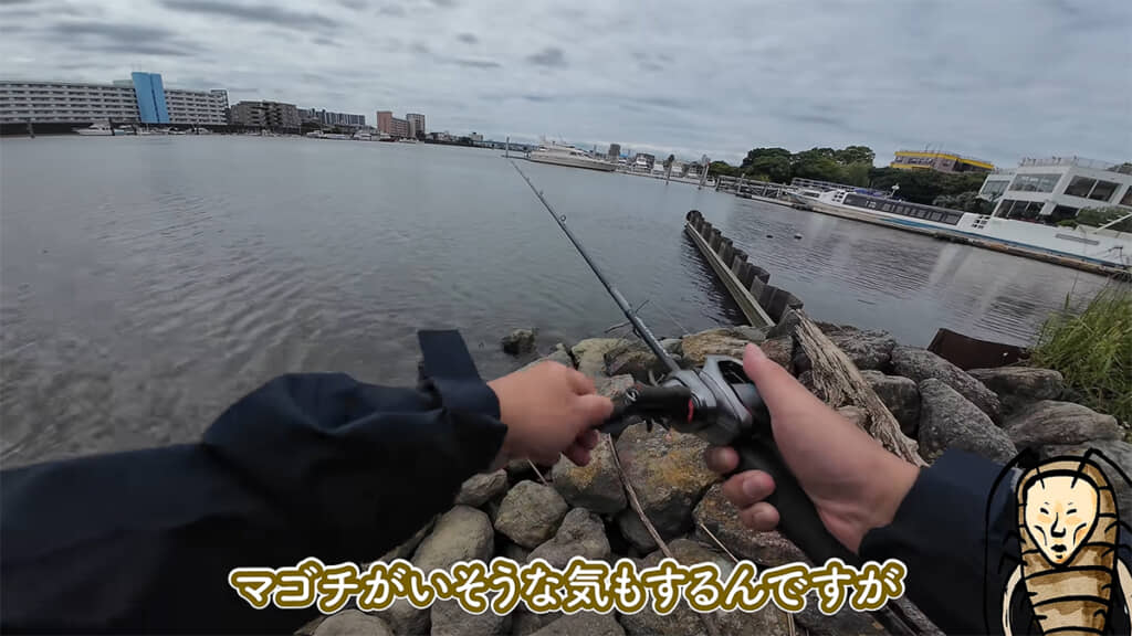 今日こそは何か釣れるといいのですが……
