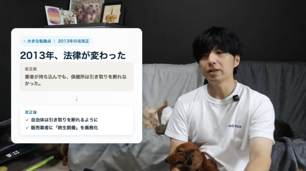 大きな転換点となる法改正が2013年に行われていたことが分かりました