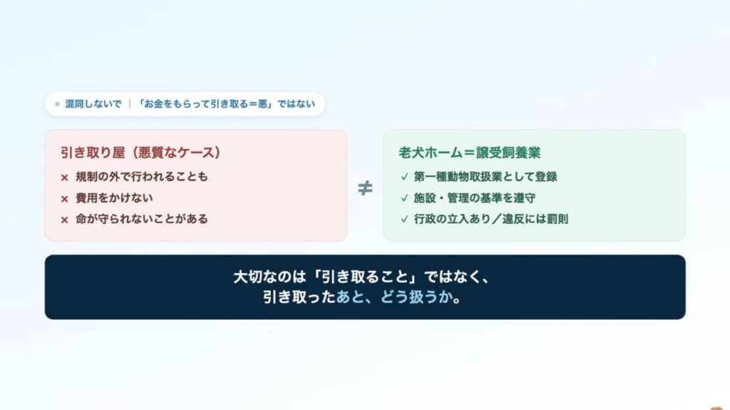 情報が混合しないように注意