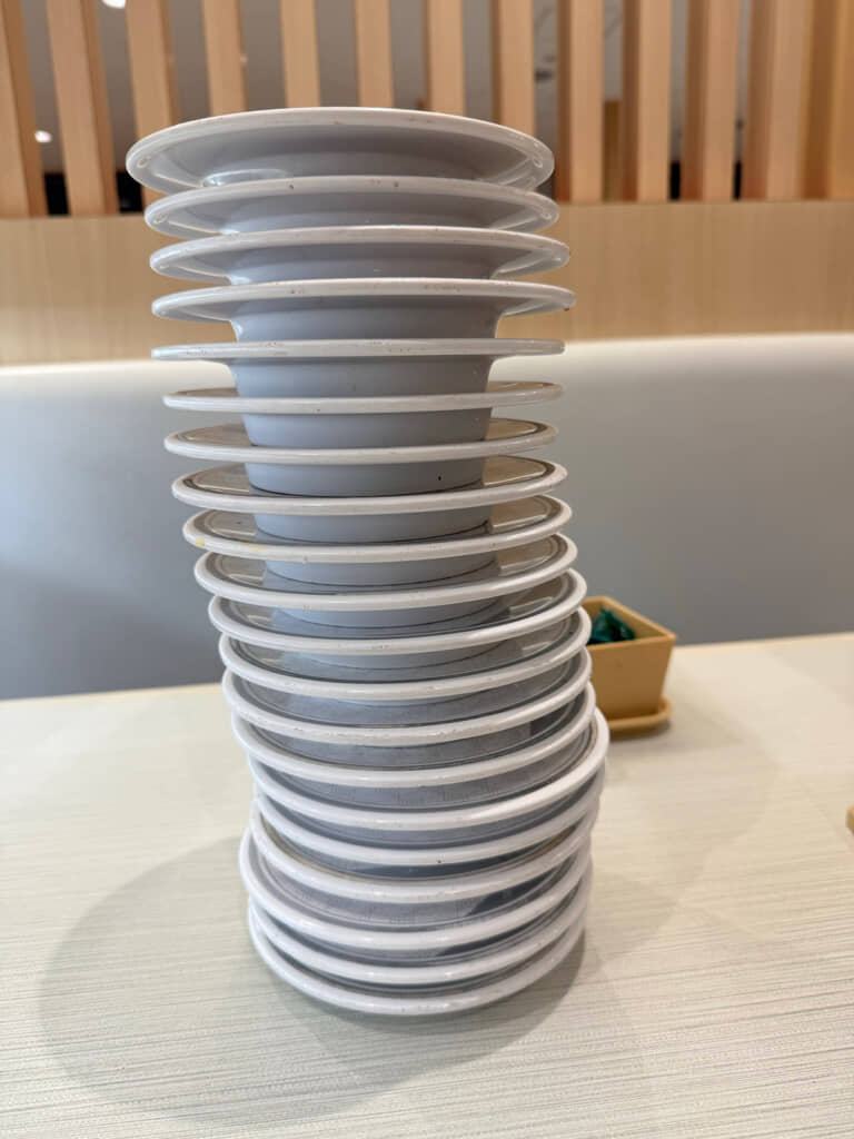20皿のタワー