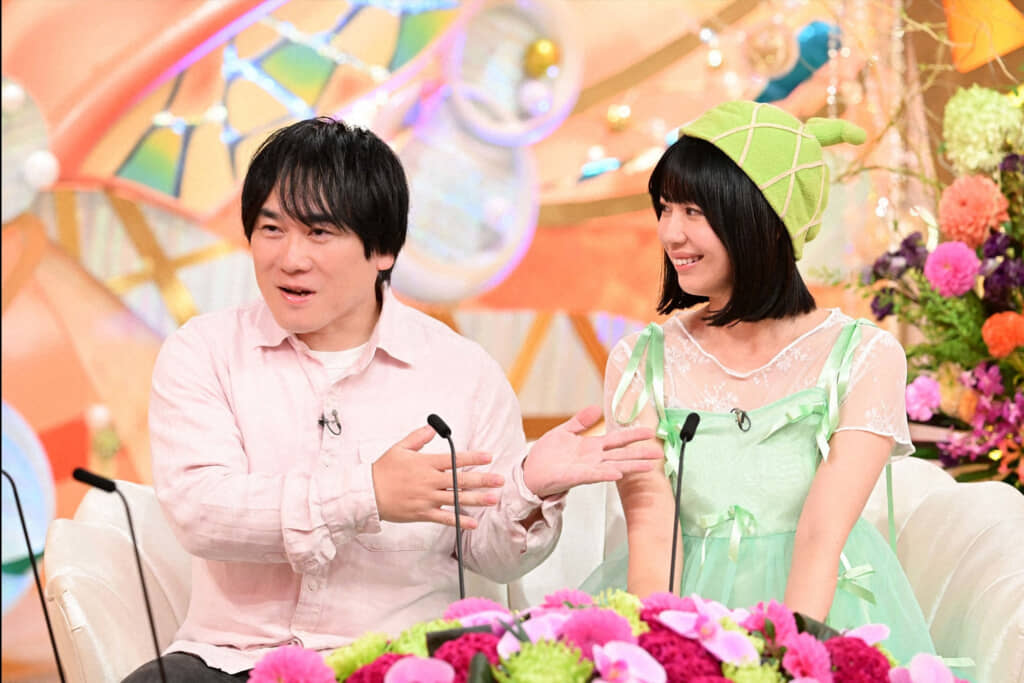 漫画家・大石浩二さん（左）と山口めろんさん （C）ABCテレビ