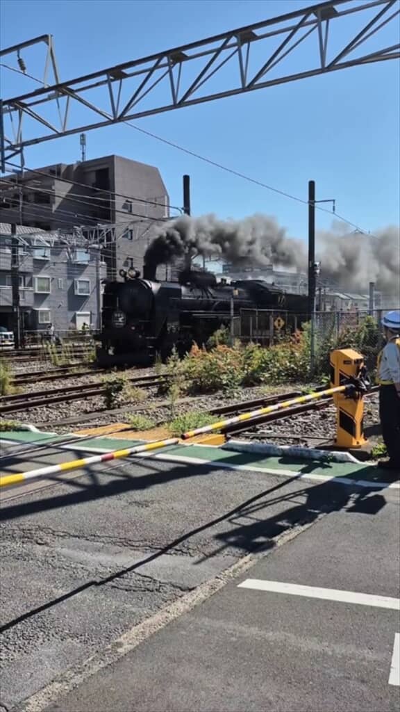 蒸気機関車だ！