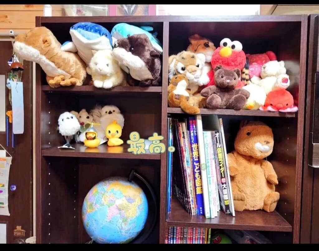ほんの一部だというぬいぐるみコレクション