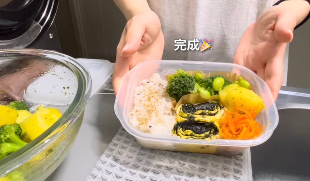 一口コンロでお弁当作り