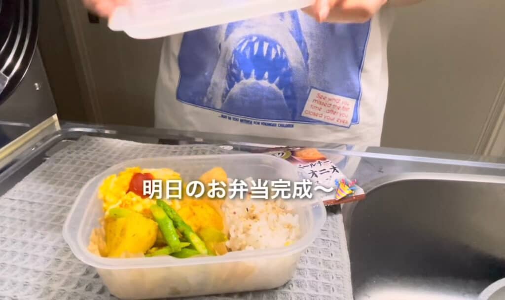 一口コンロでお弁当作り