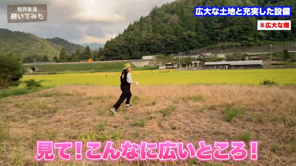 広大な畑で野菜を育てる予定です