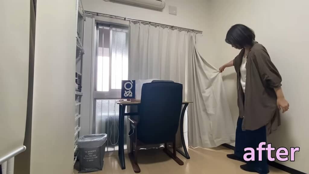すっきりして暮らしやすそうな部屋に!
