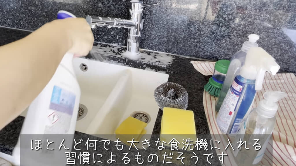 ドイツの水垢専用洗剤で磨く!