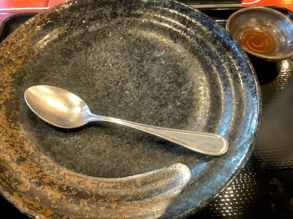 このように。スプーンまできれい!