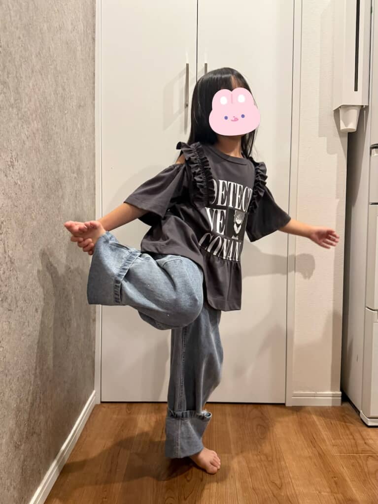 サイズもぴったりで、娘さんもうれしそう！