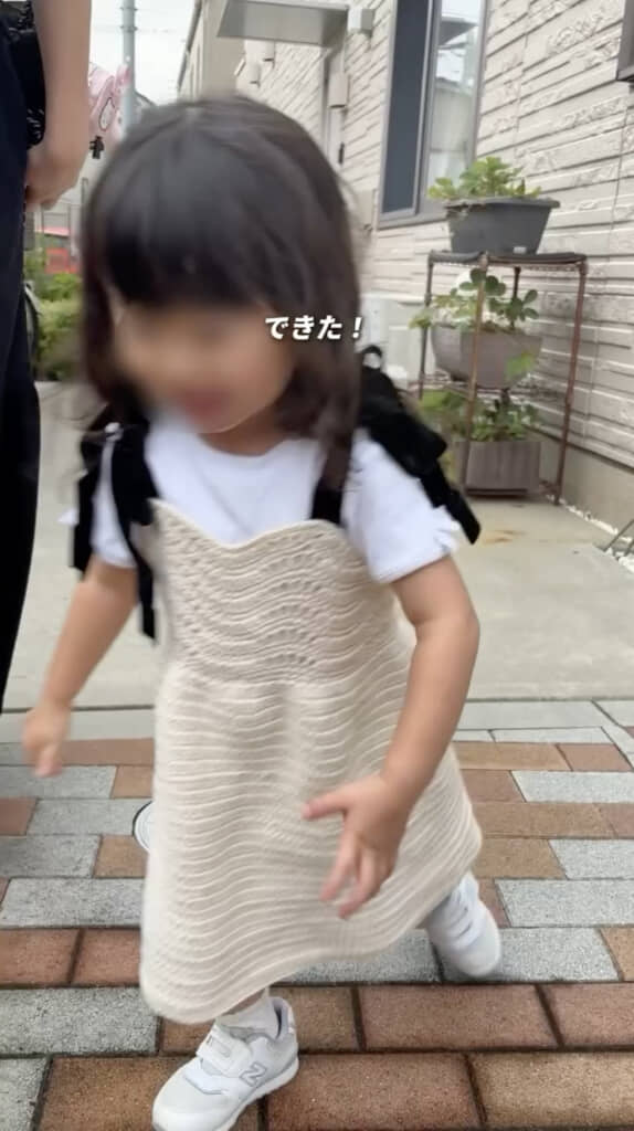 かわいいコットンワンピースの出来上がり!