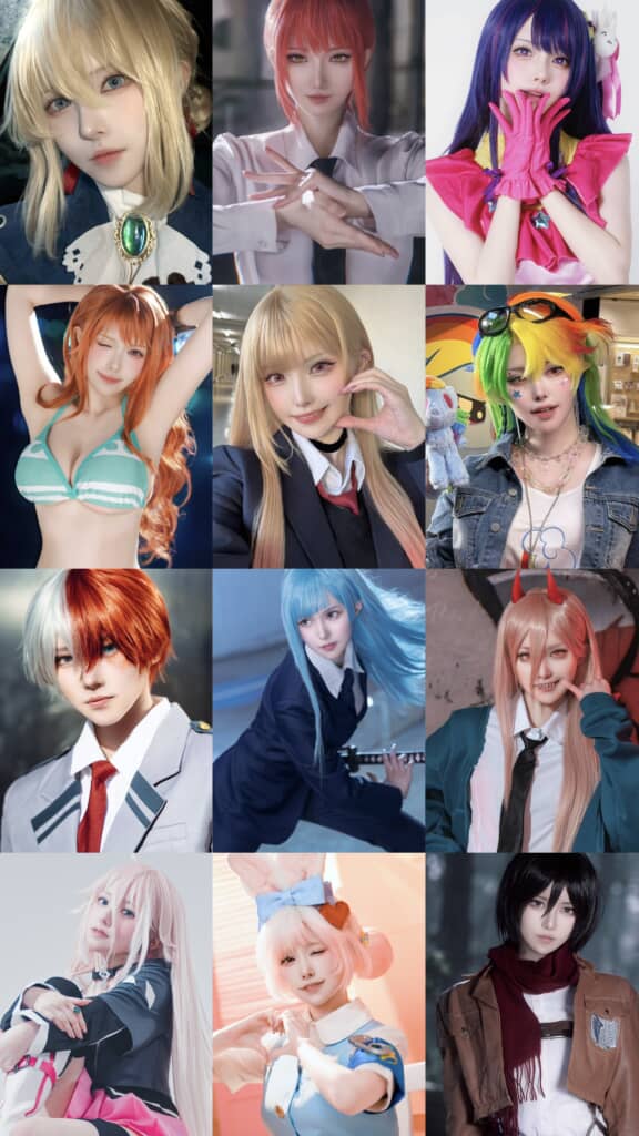 夢彩さんがこれまで挑戦したコスプレ