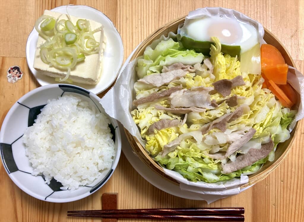 妻に作ったミルフィーユせいろ