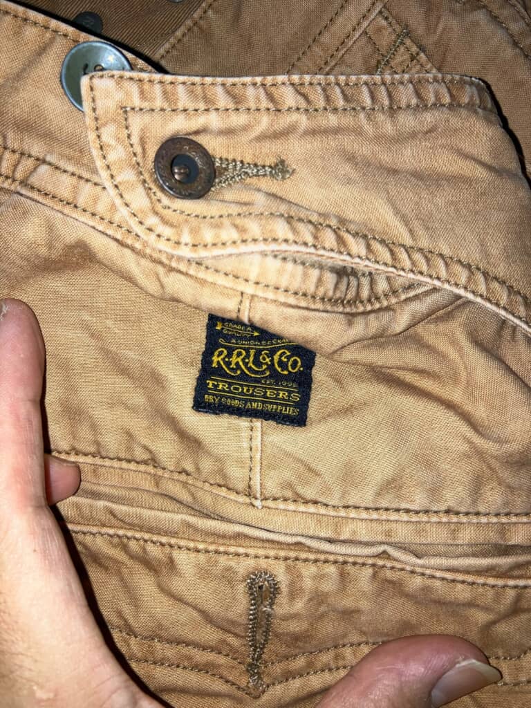 990円で売っていたズボン、実はラルフローレンのブランドのひとつでした!