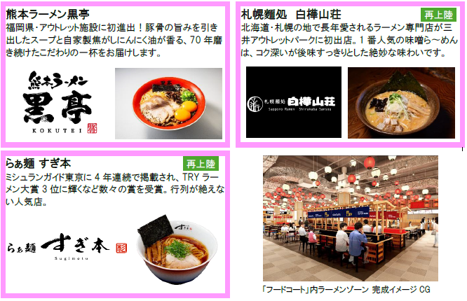 屋台風ラーメンゾーンも登場